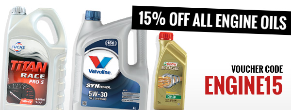 15% off ALL engine oils at Opies 15-car-engine-oils