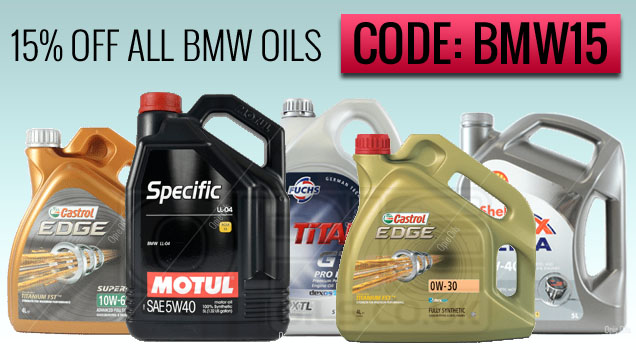 15% off ALL BMW spec oils at Opies Bmw15